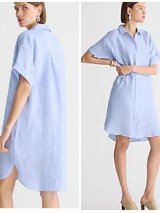 J. Crew Other - J. Crew linen capitaine shirt dress NWT